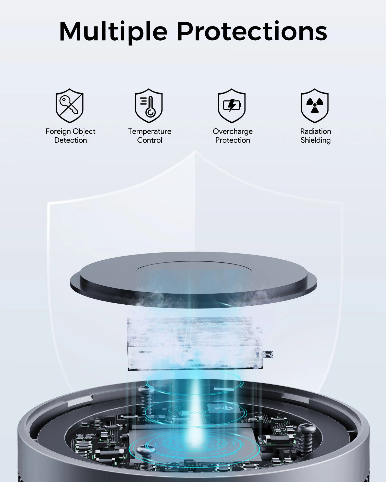 AUKEY MagFusion GameFrost Qi2 Active Cooling Wireless Charger (LC-G10)