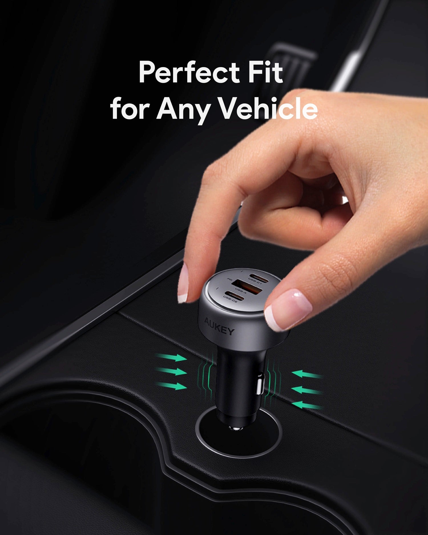 Aukey Pathfinder Mix 3 Fast Charging Car Charger 66W (CC-P1)