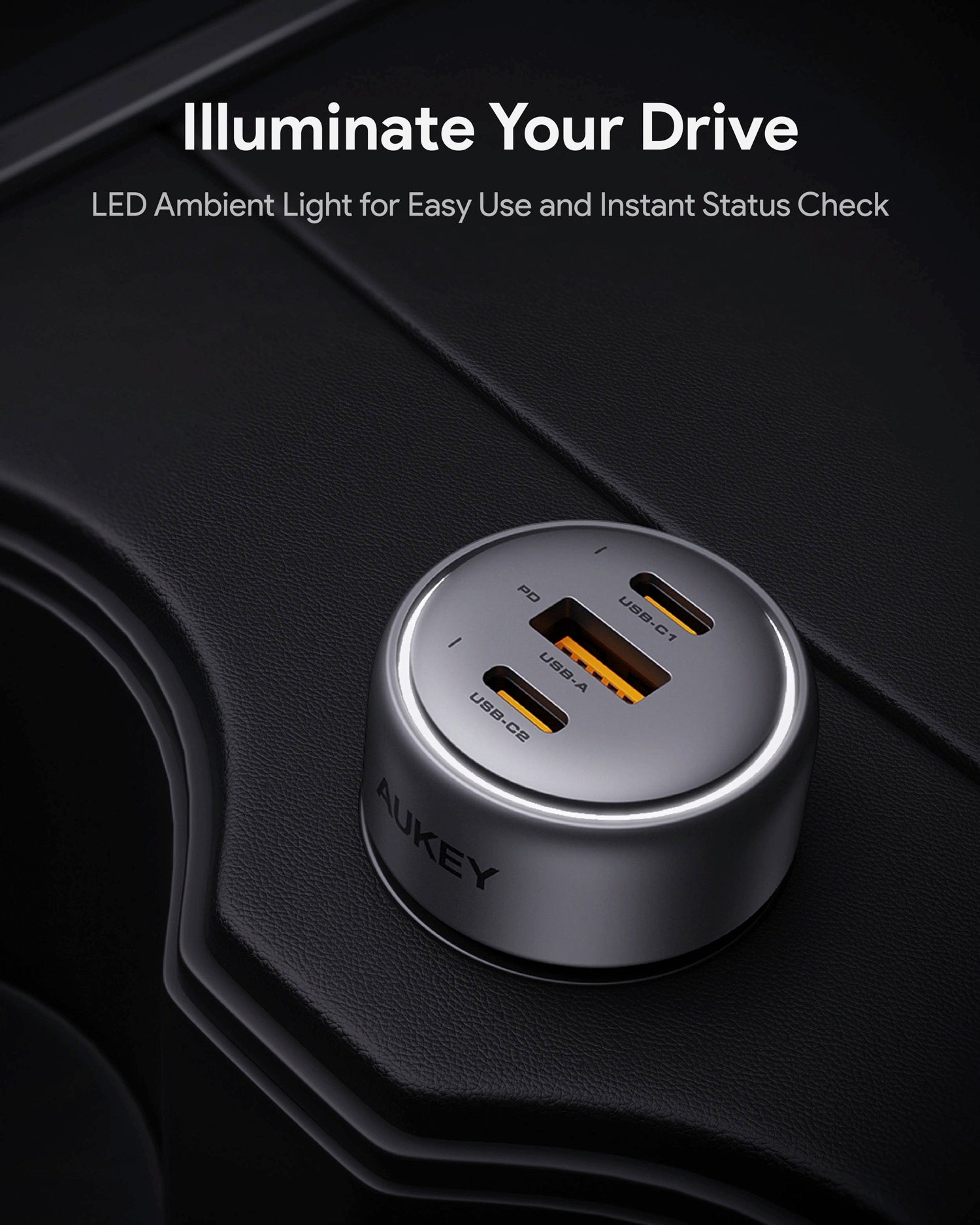 Aukey Pathfinder Mix 3 Fast Charging Car Charger 66W (CC-P1)