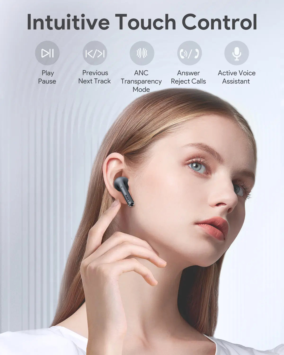 Aukey True Wireless Earbuds with Hybrid ANC (EP-B1)