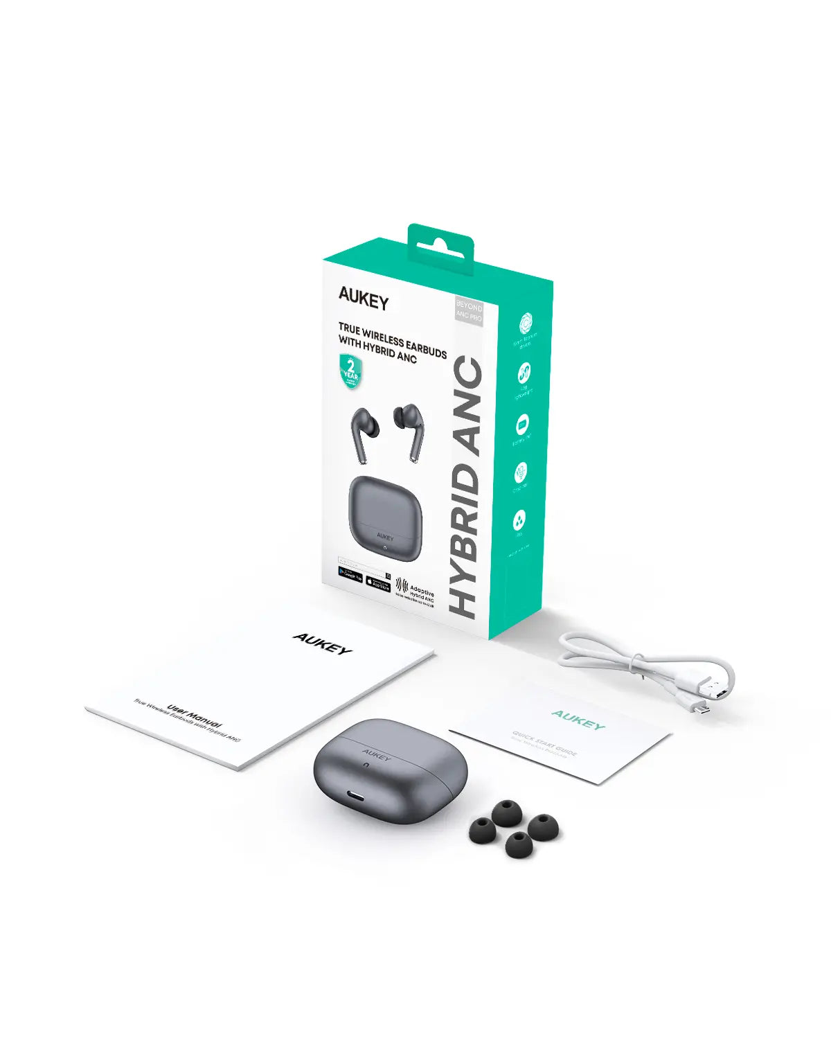 Aukey True Wireless Earbuds with Hybrid ANC (EP-B1)