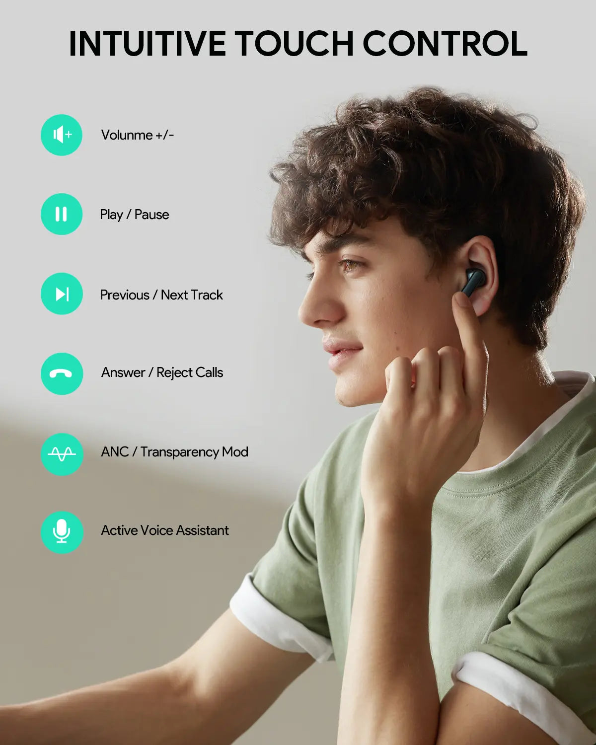 Aukey True Wireless Noise Cancelling Earbuds (EP-M1NC)