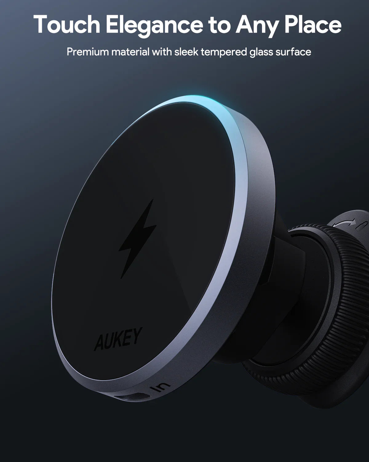 Aukey Wireless Car Magsafe Holder/ Charger 15W (HD-MC13)
