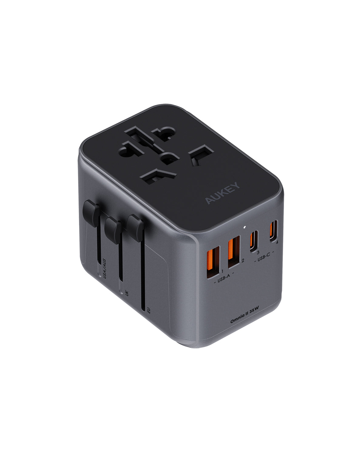 Aukey Travel Mate Universal Adapter with USB ports 35W (PA-TA07A)