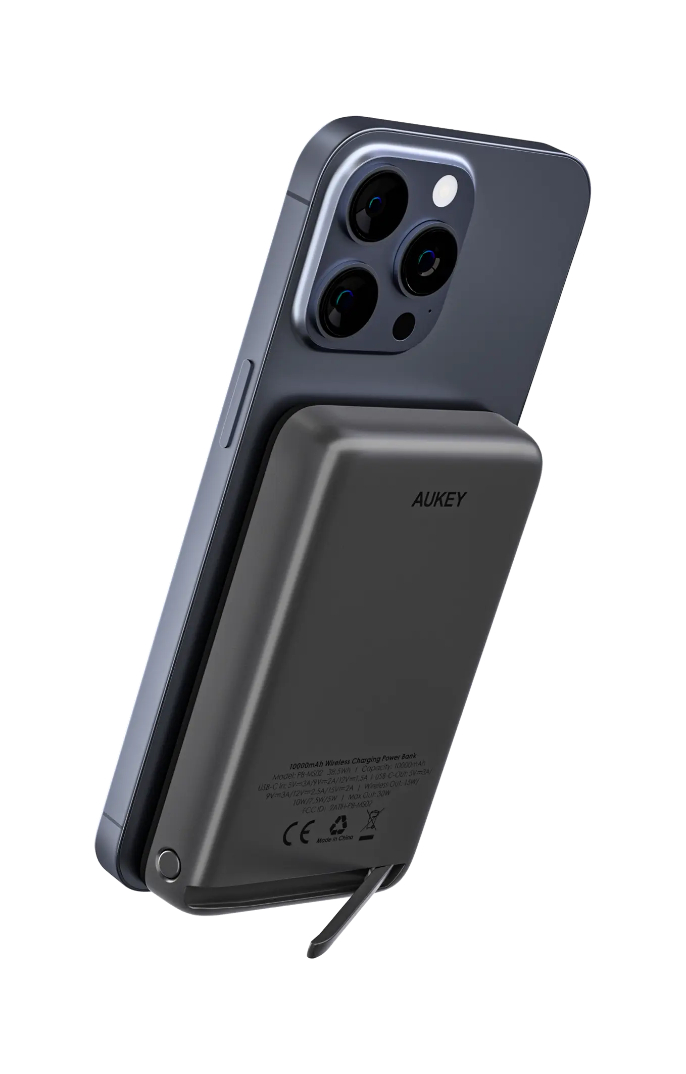 Aukey Maglink Power Bank Wireless Charger 30W 10000mAh (PB-MS02)