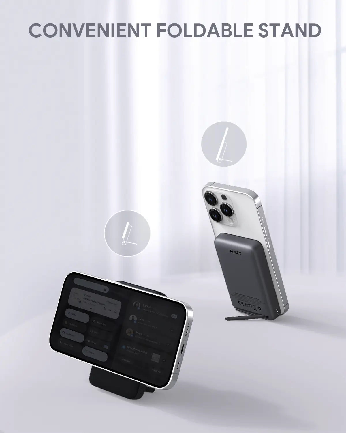 Aukey Maglink Power Bank Wireless Charger 30W 10000mAh (PB-MS02)