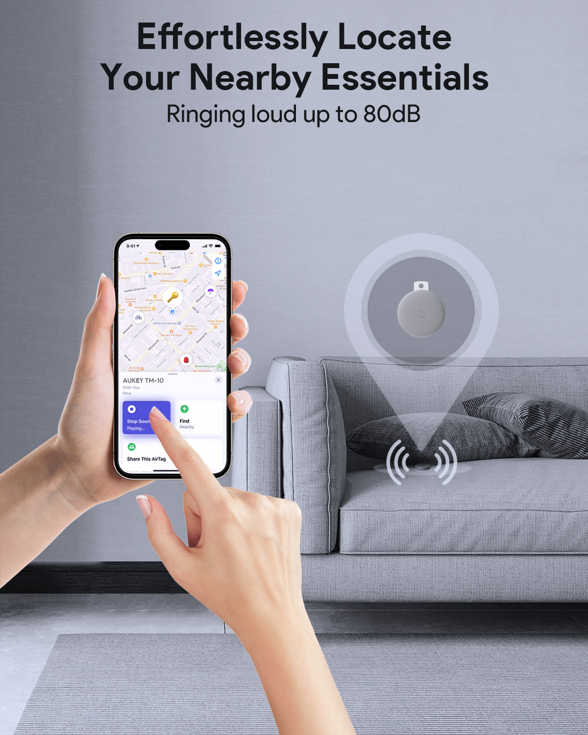 Aukey Track Mate 1 Smart Bluetooth Tracker (TM-10)