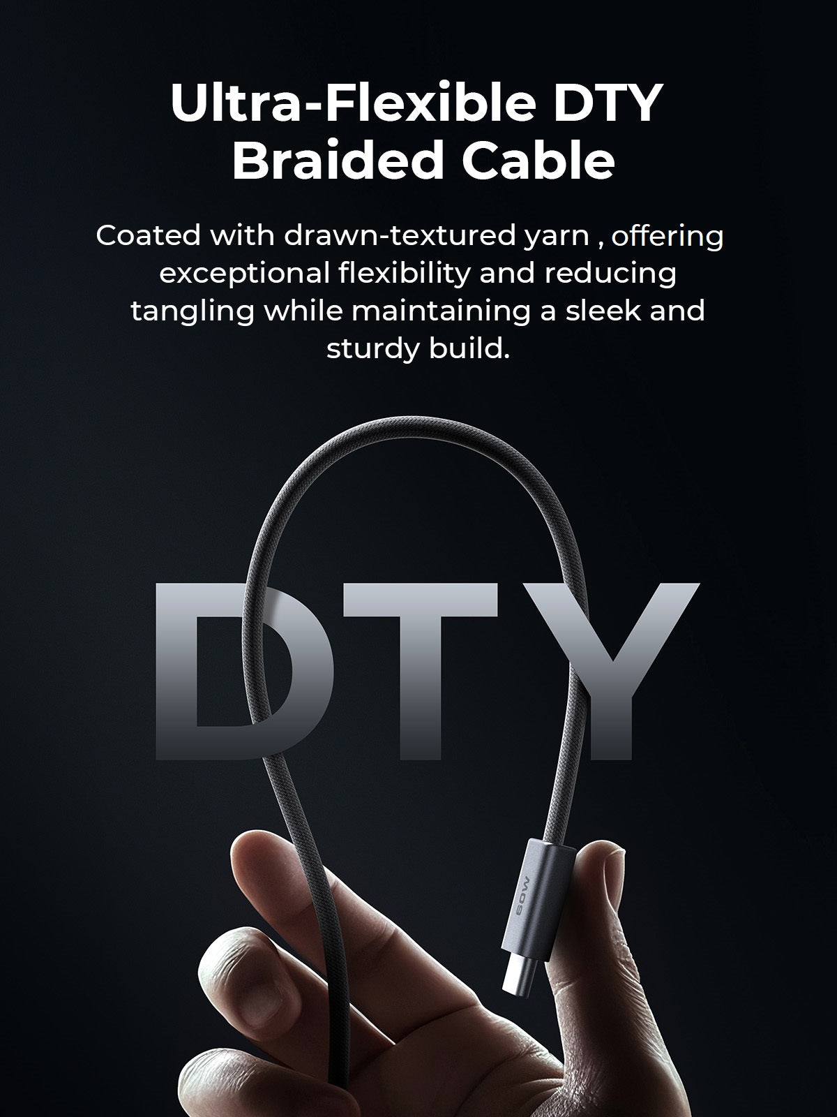 AUKEY CB-DCC062 Circlet Blink 1.8m 60W DTY Braided USB-C to C Cable