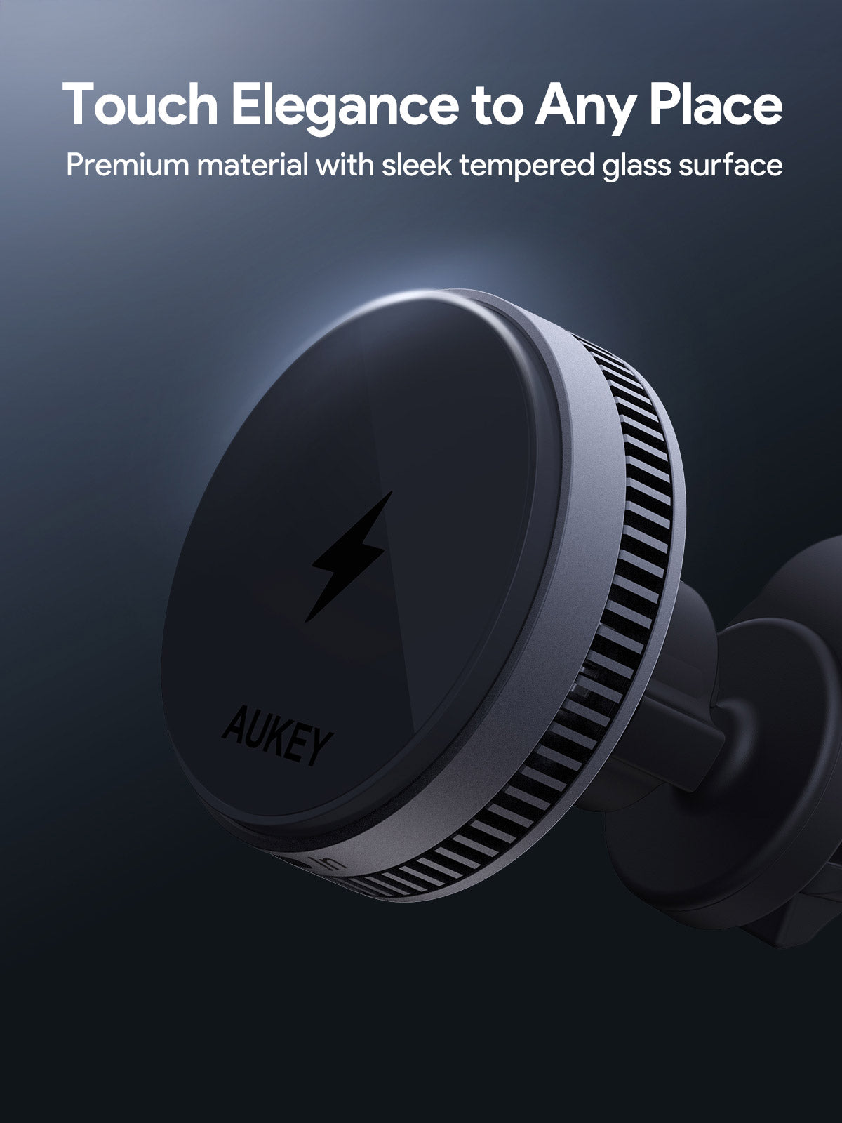 Aukey MagFusion Dash Pro Qi2 Active Cooling Wireless Charging Phone Mount (HD-MC13A)
